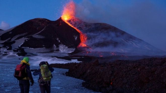 Mount Etna erupts in Sicily amid dozens of tremors