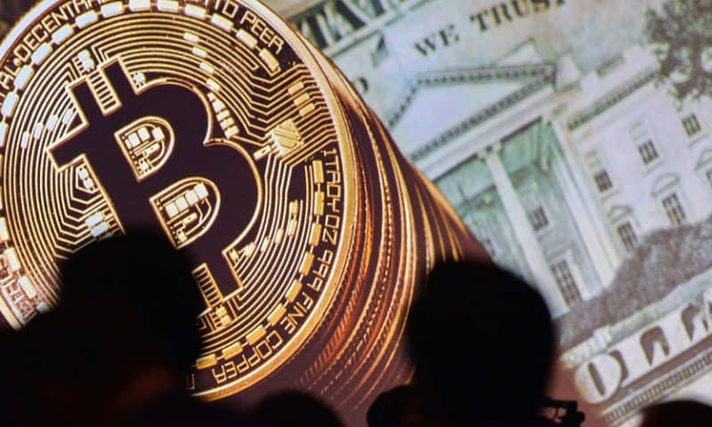 Bitcoin pares losses after hitting a 5-week low