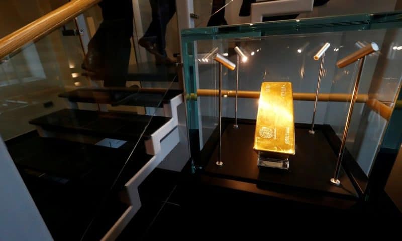 Gold finishes lower to log first weekly loss since mid-December