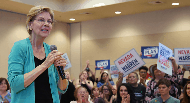 Warren targets federal contractors to fight race, gender pay gaps