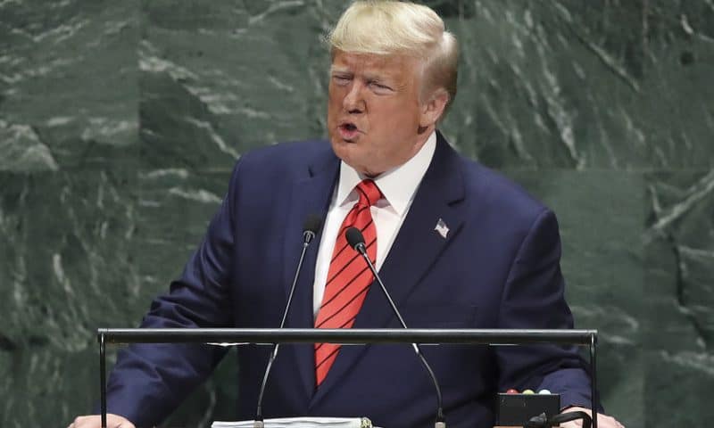 S&P notches third straight loss after Trump criticizes China in UN speech, impeachment worries rise