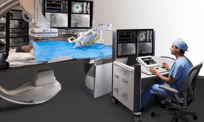 Siemens Healthineers’ Corindus surgical robot clears brain aneurysm study￼