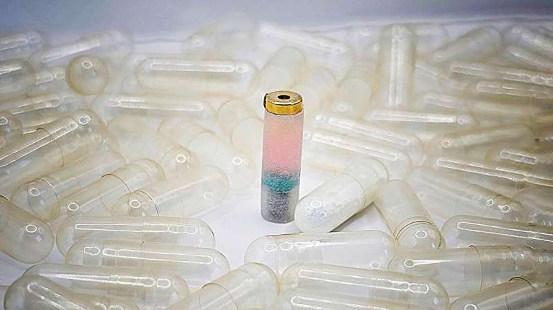 A pill that prints bio-ink for damaged tissue repair