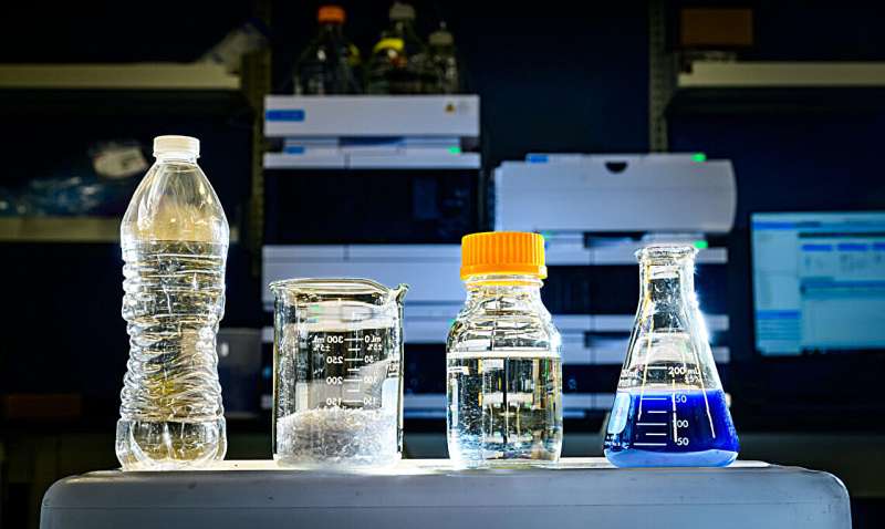 Microbial assembly line makes plastic upcycling programmable