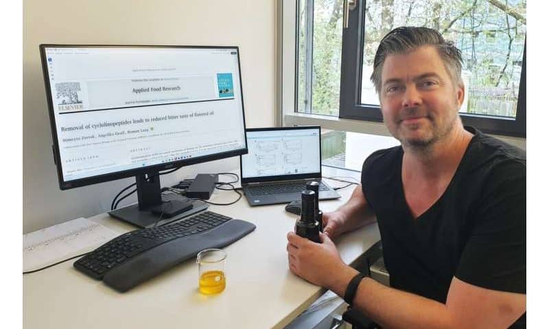 Simple mineral treatment rescues flaxseed oil, slashing bitterness and keeping omega-3-rich flavor intact