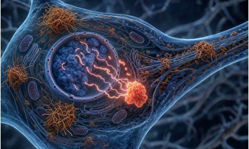 Inside Alzheimer’s neurons, tau may set off a genetic chain reaction that ends in cell death